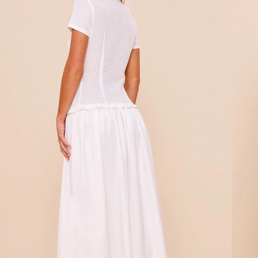 NWT pretty little thing hook and eye closure drop waist maxi dress - Picture 2 of 6